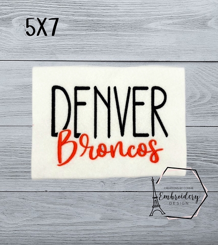 5 - Football Team - Embroidery Design - 5X7